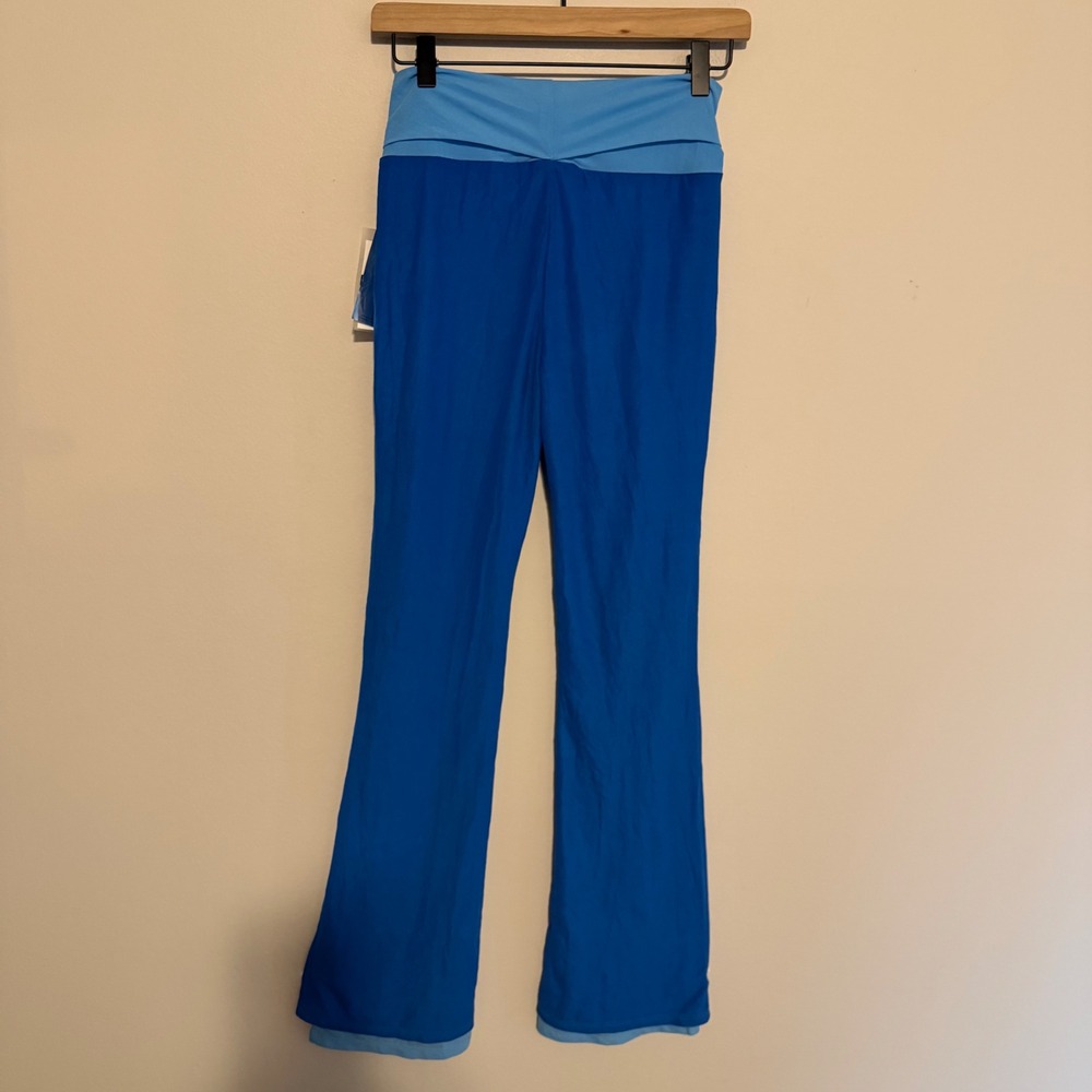 NWT Simon Miller Galaxy Pants mesh blue S festival rave beach resort vacation - Picture 5 of 6